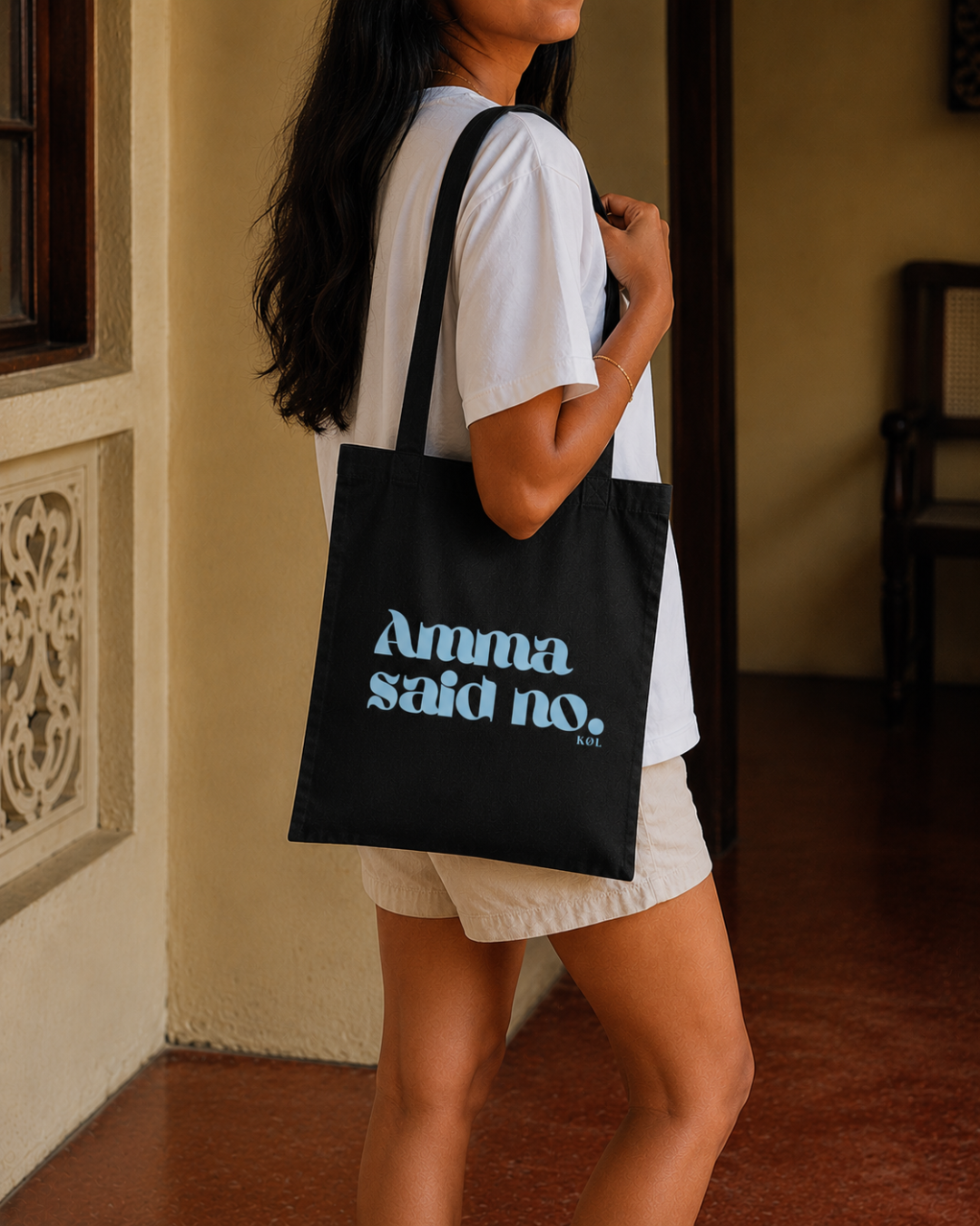 Amma said no! | Canvas tote bag