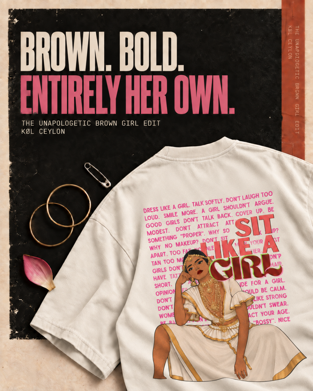 Sit like a girl | Oversized T-Shirt