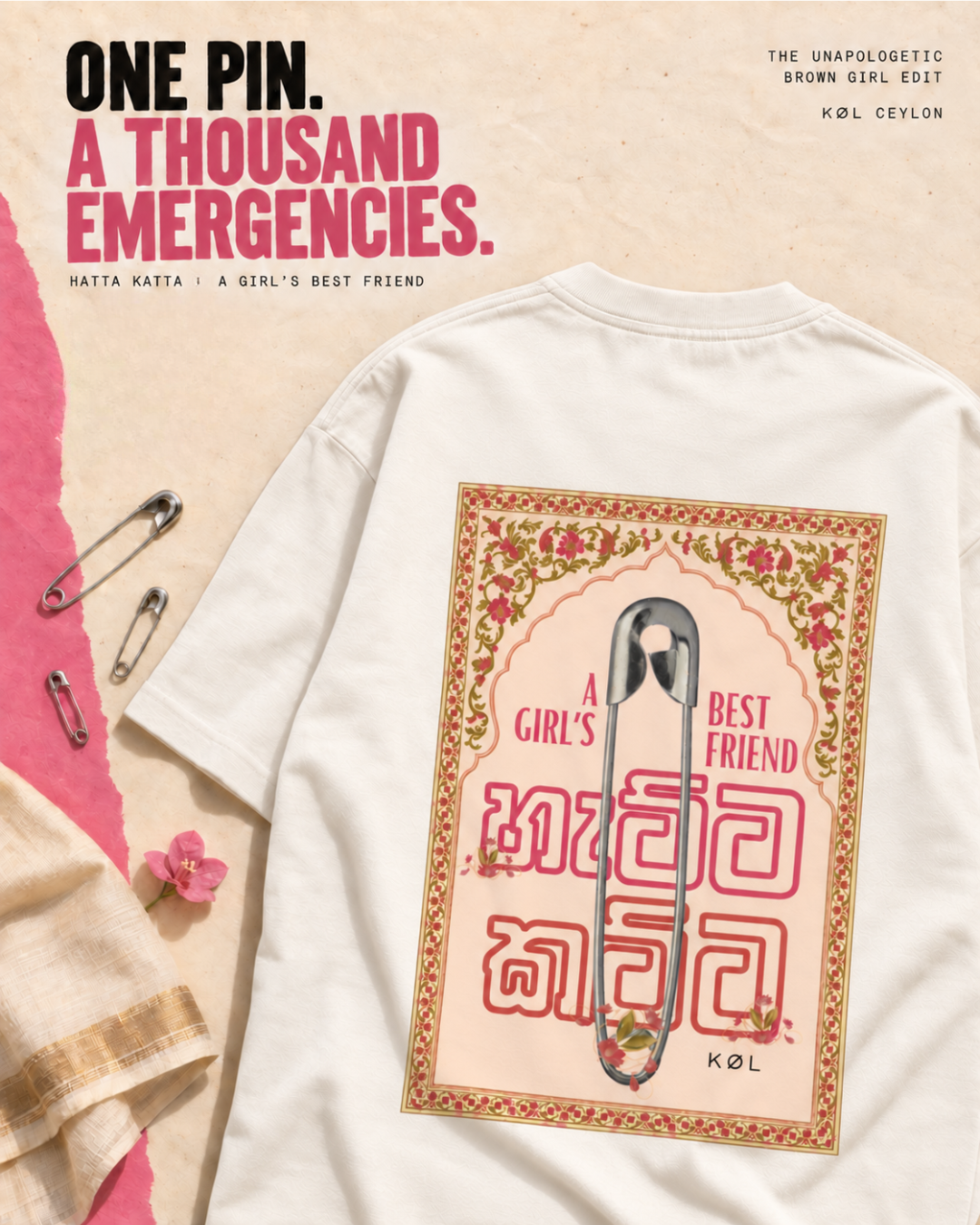 Hatta Katta; a girl's best friend | Oversized T-Shirt