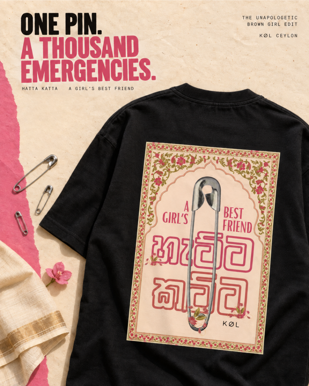 Hatta Katta; a girl's best friend | Oversized T-Shirt