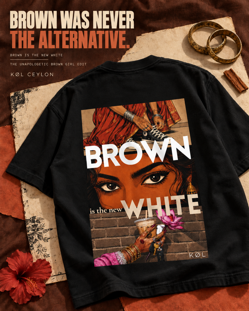 Brown is the new white | Oversized T-Shirt