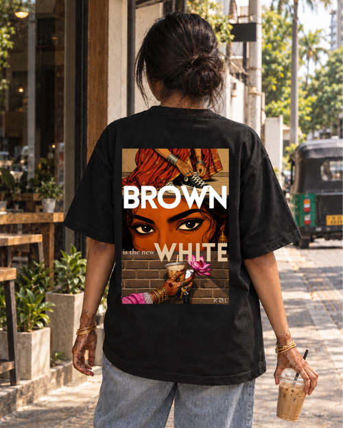 Brown is the new white | Oversized T-Shirt